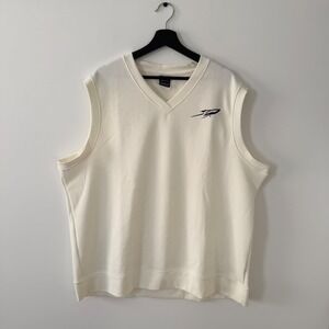 Nike Dri-FIT Mens XXL V-Neck Sweater Vest Sail White Toledo Rockets